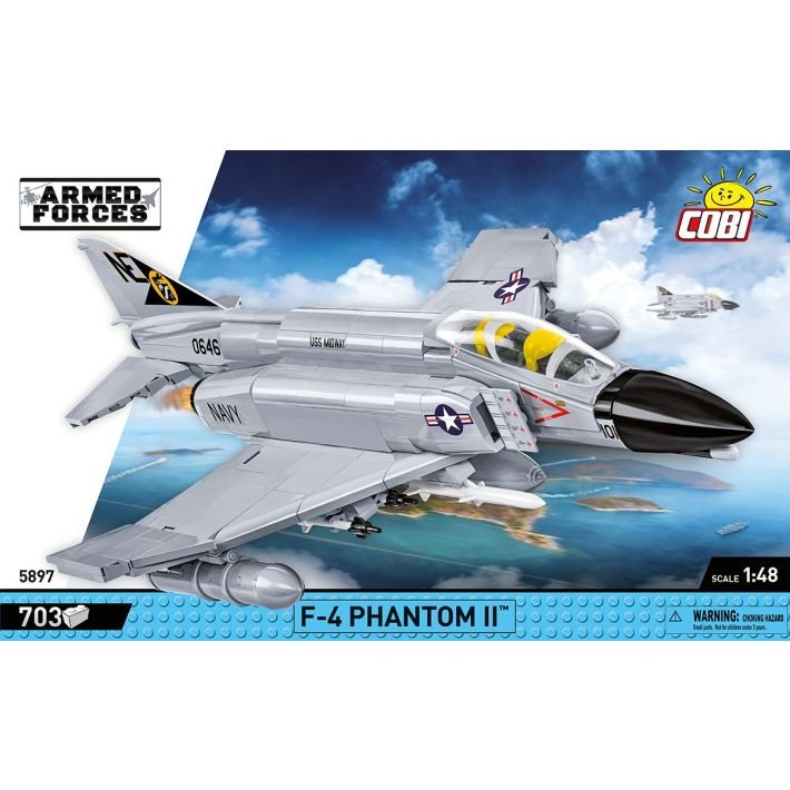 COBI 5897 F - 4 Phantom II Jet Fighter USS Midway