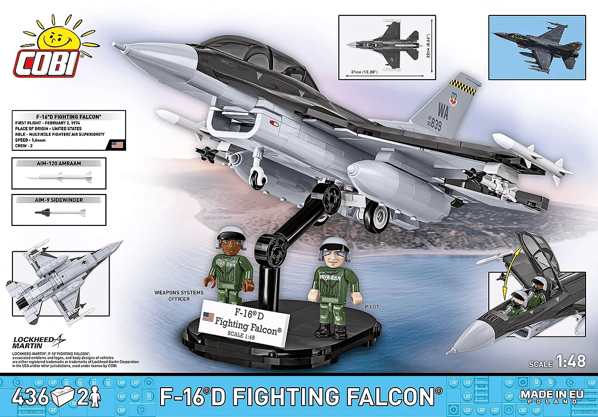 Cobi 5914 1:48 Armed Forces F - 16D Fighting Falcon