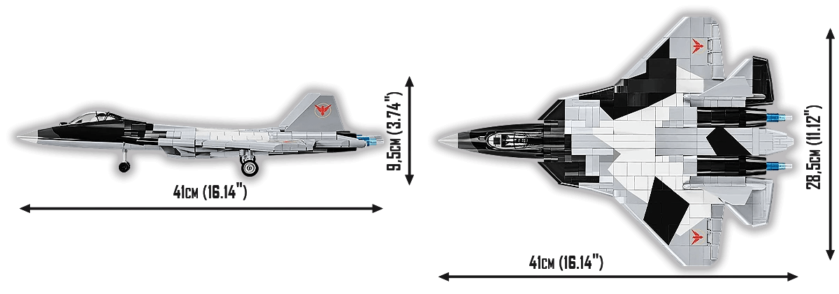 Cobi 5921 1:48 SU - 57 Felon TOP GUN MAVERICK ENEMY STRIKE JET 851 PCS