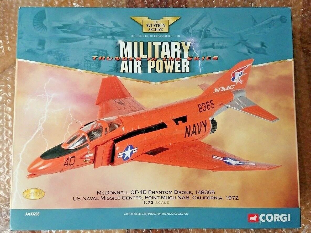 Corgi A33208 1:72 McDonnell Douglas QF-4B Phantom Drone, US Naval Missile Center, Point Mugu NAS, 1972