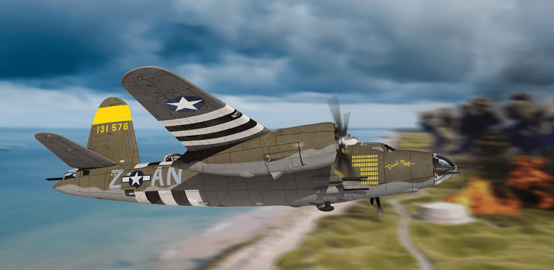 Corgi AA29501 1:72 Martin B - 26B Marauder, 41 - 31576 'Dinah Might', Mjr David Dewhurst