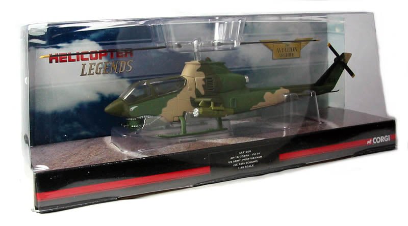 Corgi AA51209 1:48, AH-1G Cobra, US Army, Post-Vietnam, SEA Scheme