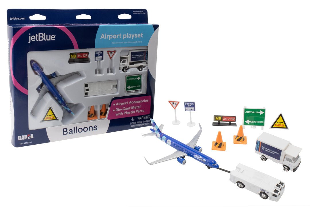 Daron RT1221 - 1 JetBlue Airport Playset "Balloons"