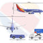 Daron RT8181 - 1 Southwest Airlines Airport Playset New Livery