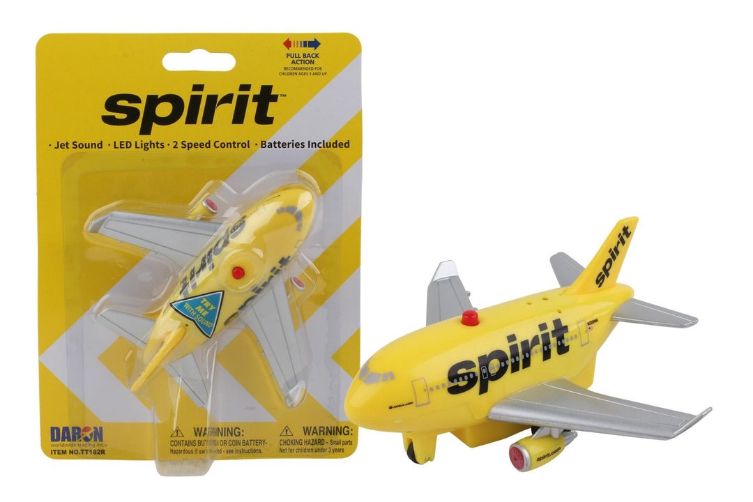 Daron TT182 Spirit Airlines Pull Back with Light & Sound