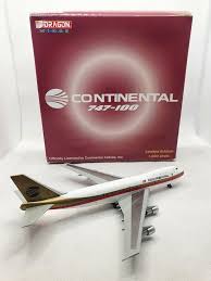Dragon JX006 1:400 Continental Boeing 747-100
