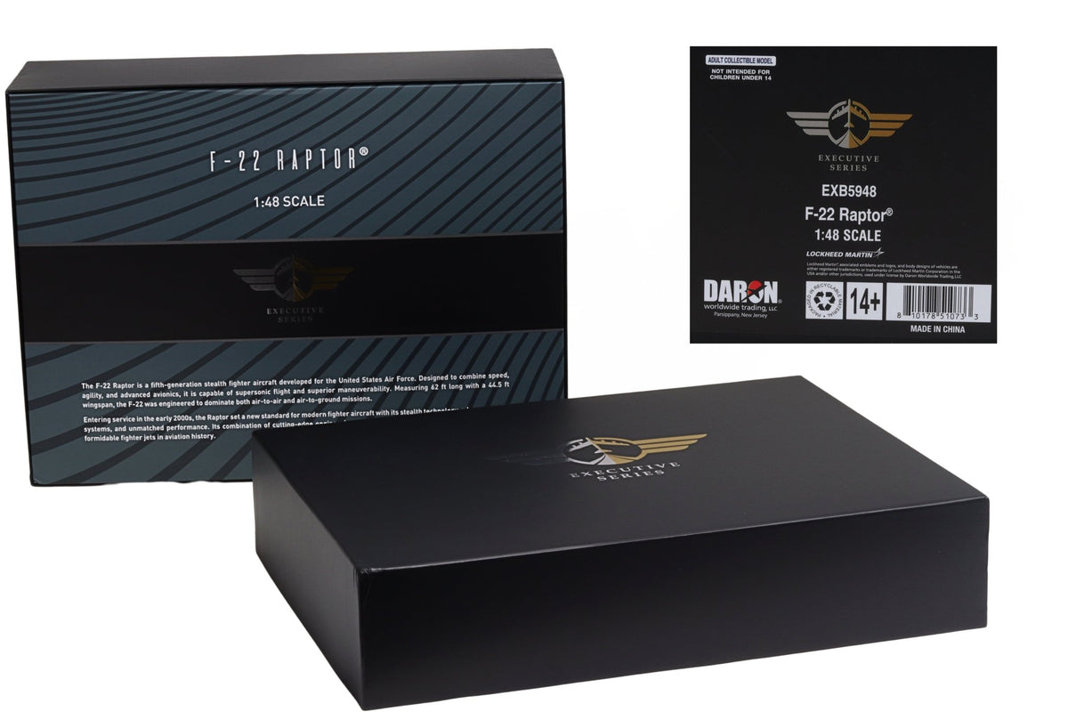 Executive Series Models EXB5948 1:48 F-22 Raptor USAF