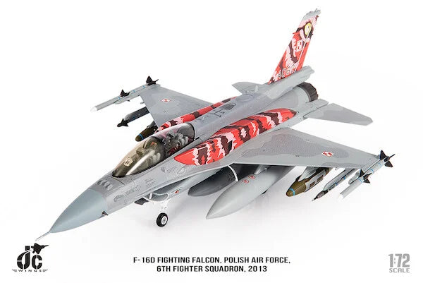 Pre-Order JC Wings Military JCW-72-F16-017 1:72 F-16D Polish Air Force, 6th Fighter Squadron, 2013