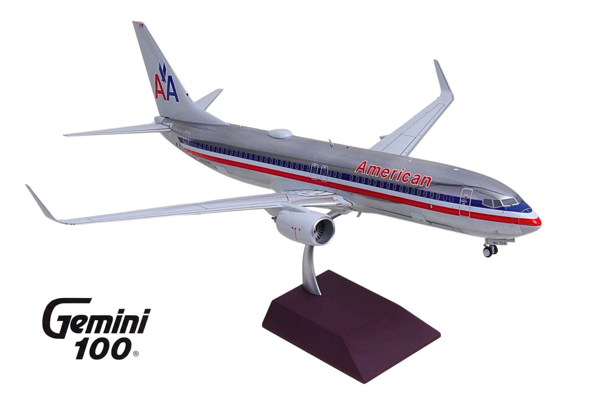 Gemini Jets G1AAL001 1:100 American Airlines B737-800W polished