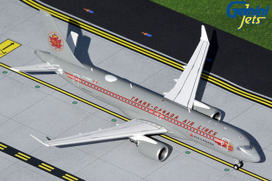 Gemini Jets G2ACA999 1:200 Air Canada Airbus A220 - 300 C - GNBN "Trans - Canada Retro"
