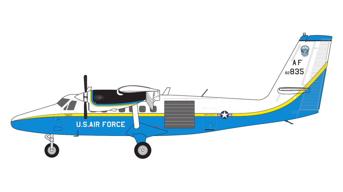 Gemini Jets 1:200 scale U.S. Air Force UV-18B 82-0835 "Twin Otter" diecast model airplane