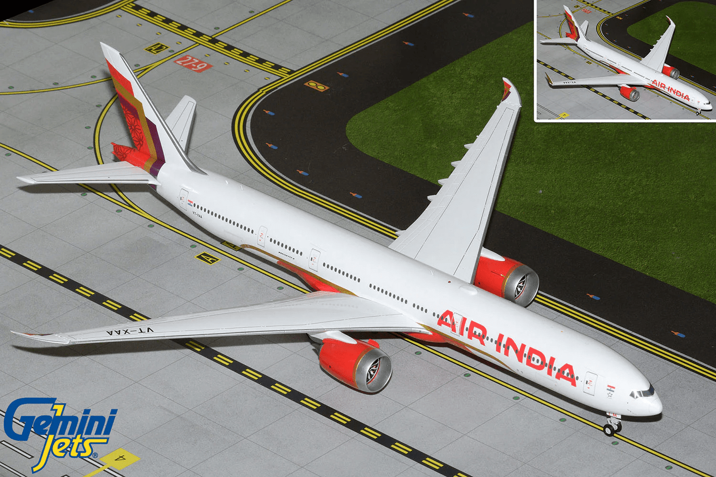 Gemini Jets G2AIC1323 1:200 Air India B777 - 9 VT - XAA (with optional folded wingtips)