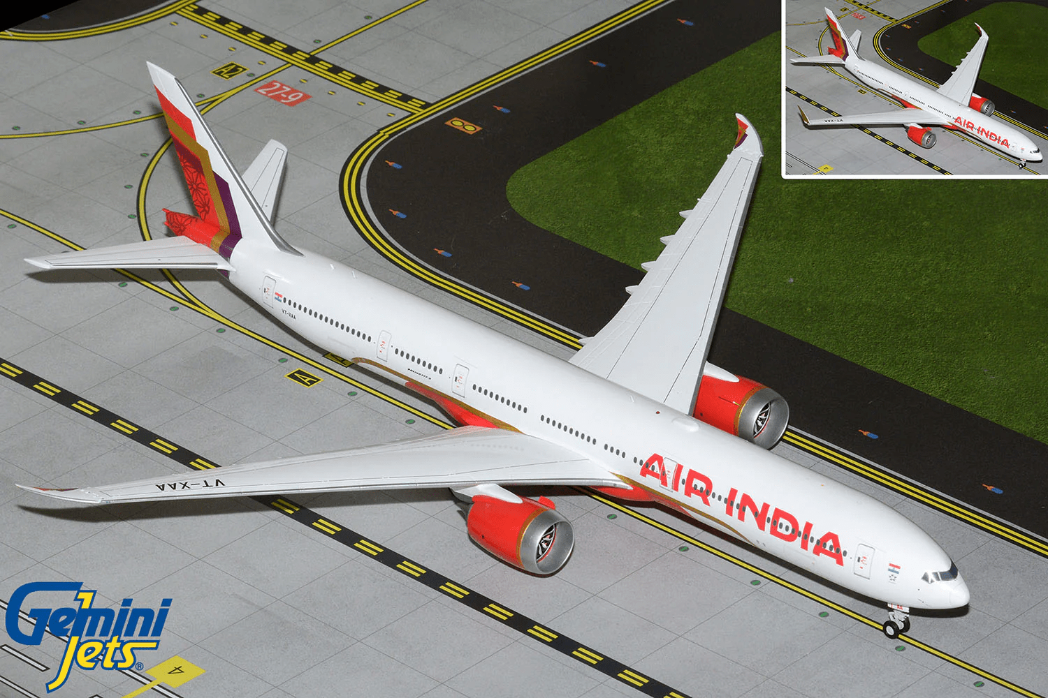Gemini Jets G2AIC1323 1:200 Air India B777 - 9 VT - XAA (with optional folded wingtips)