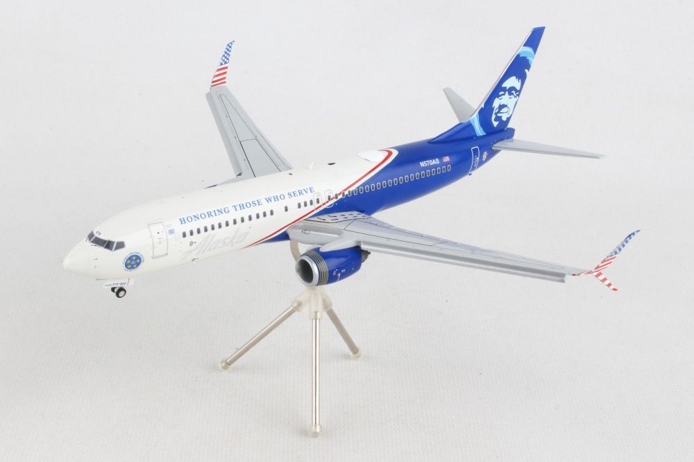 Gemini Jets G2ASA1138F 1:200 Alaska 737 - 800 Honoring Those That Serve