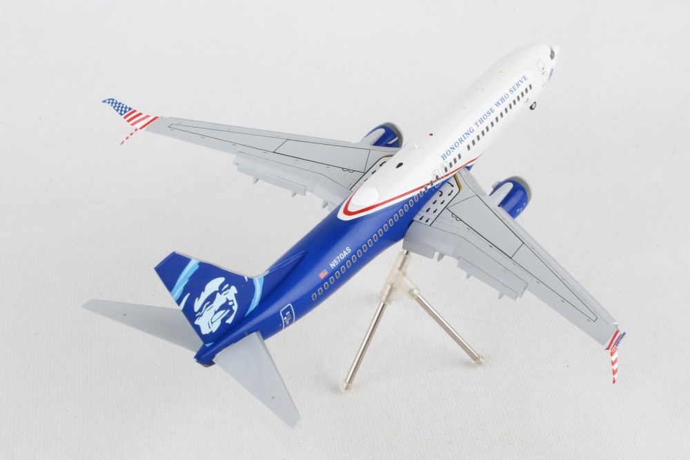 Gemini Jets G2ASA1138F 1:200 Alaska 737 - 800 Honoring Those That Serve