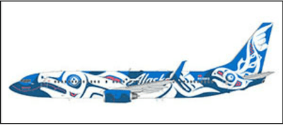Gemini Jets G2ASA1246 1:200 Alaska Boeing 737 - 800 "Xaat Kwaani"