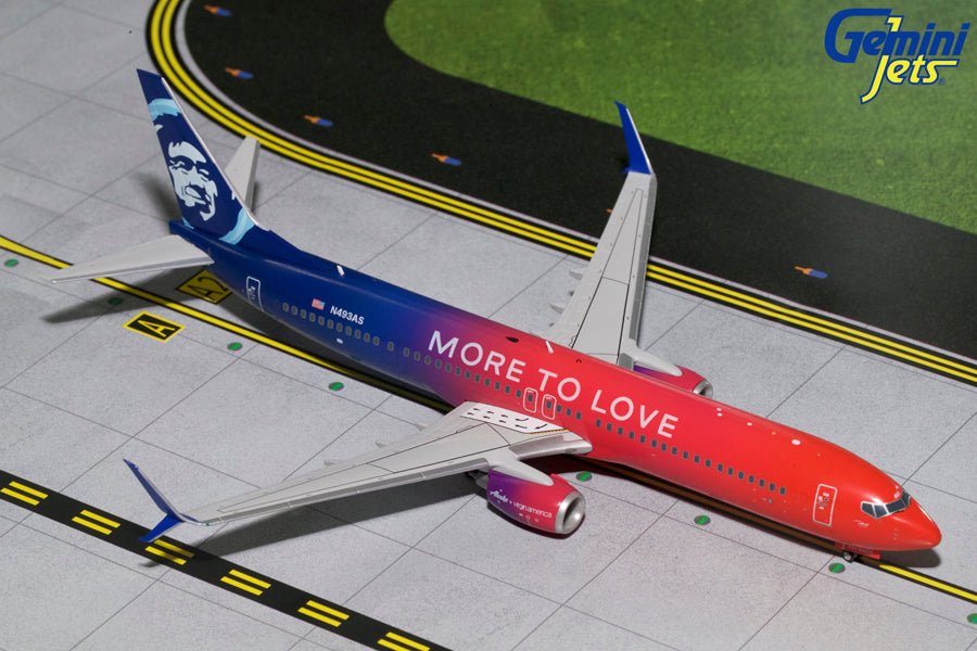 Gemini Jets G2ASA696 1:200 Alaska Airlines Boeing 737 - 900ER "More to Love" N493AS