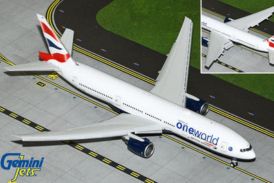 Gemini Jets G2BAW1226F 1:200 British airways Boeing 777 - 200ER "OneWorld" (Flaps Down)