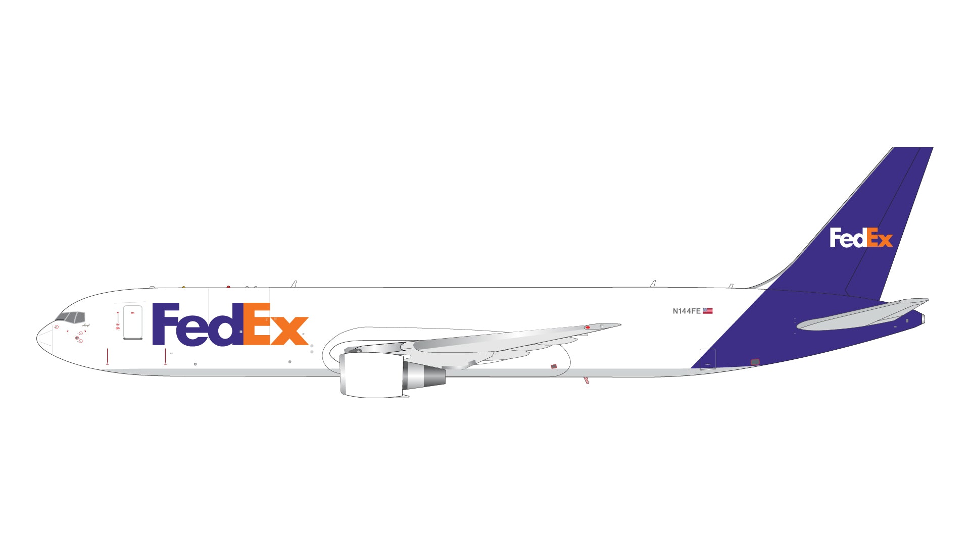 Gemini Jets G2FDX1377 1:200 FedEx B767-300ERF N144FE – MTS Aviation Models