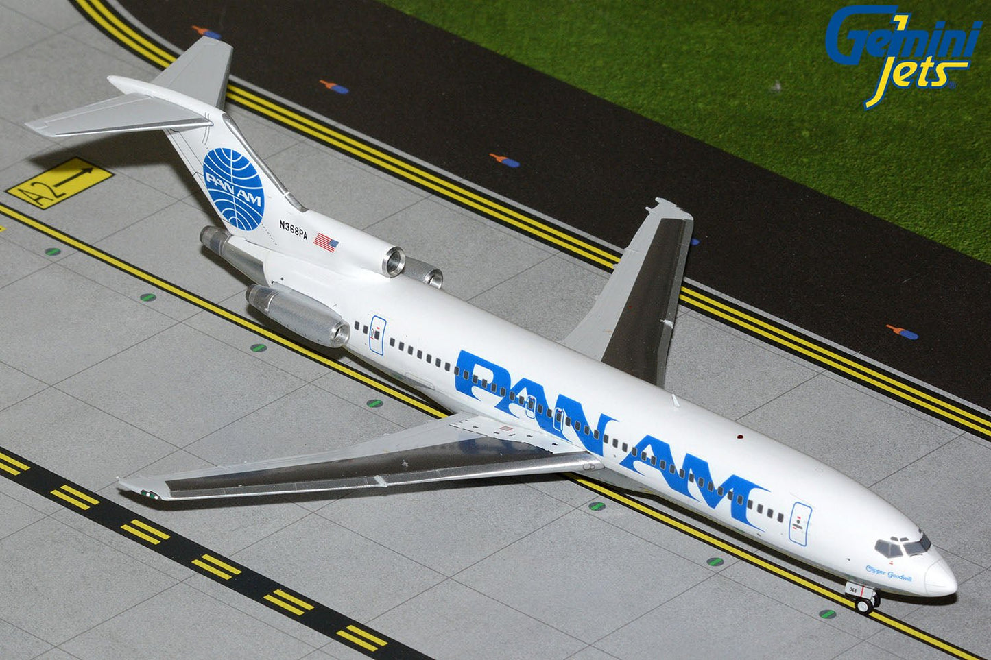 Gemini Jets G2PAA1408 1:200 Pan Am B727-200 "Billboard Titles Polished"