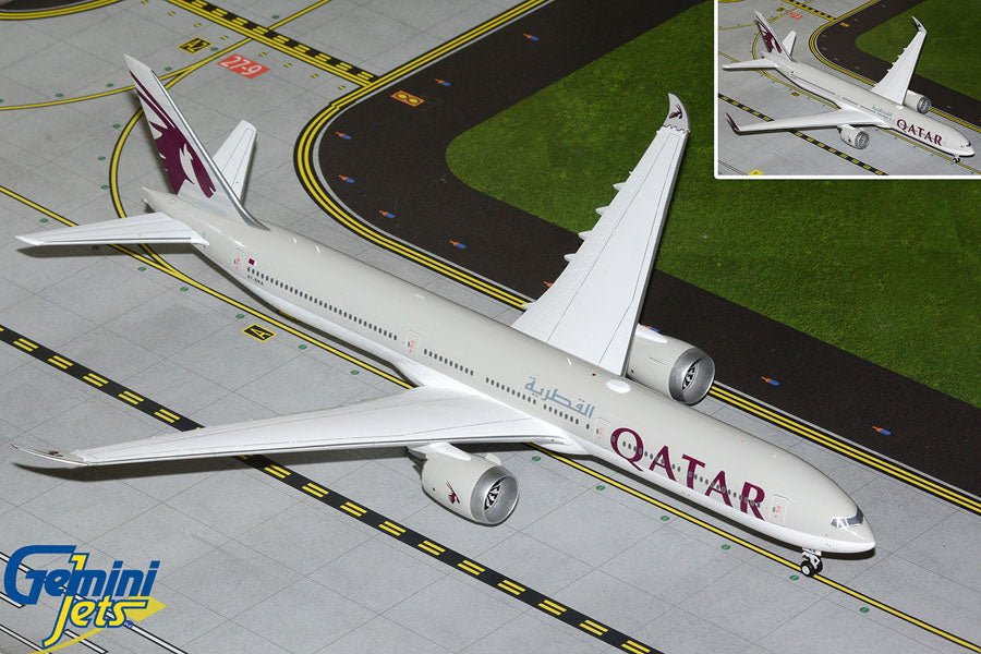 Gemini Jets G2QTR1322 1:200 Qatar Airways B777 - 9 A7 - BKA (with optional folded wingtips)