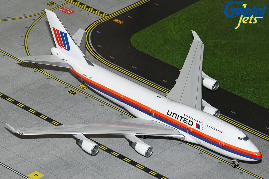 Gemini Jets G2UAL1104 1:200 United Airlines B747 - 400 N175UA (Saul Bass livery)