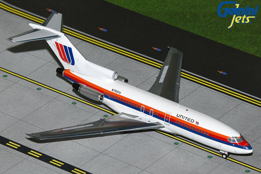 Gemini Jets G2UAL948 1:200 United Airlines B727 - 100 N7001U (Saul Bass livery)