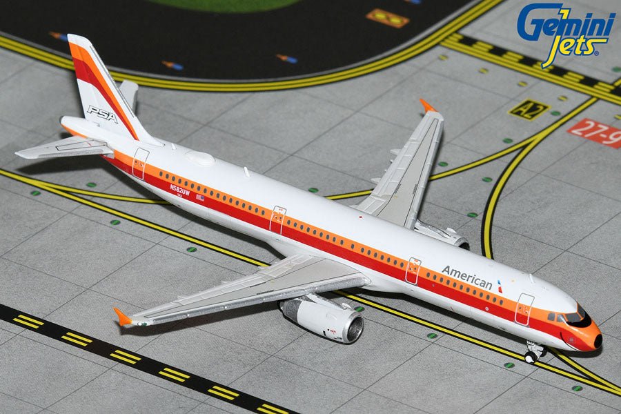 Gemini Jets GJAAL2256 1:400 American Airlines A321 N582UW “PSA” Heritage Livery