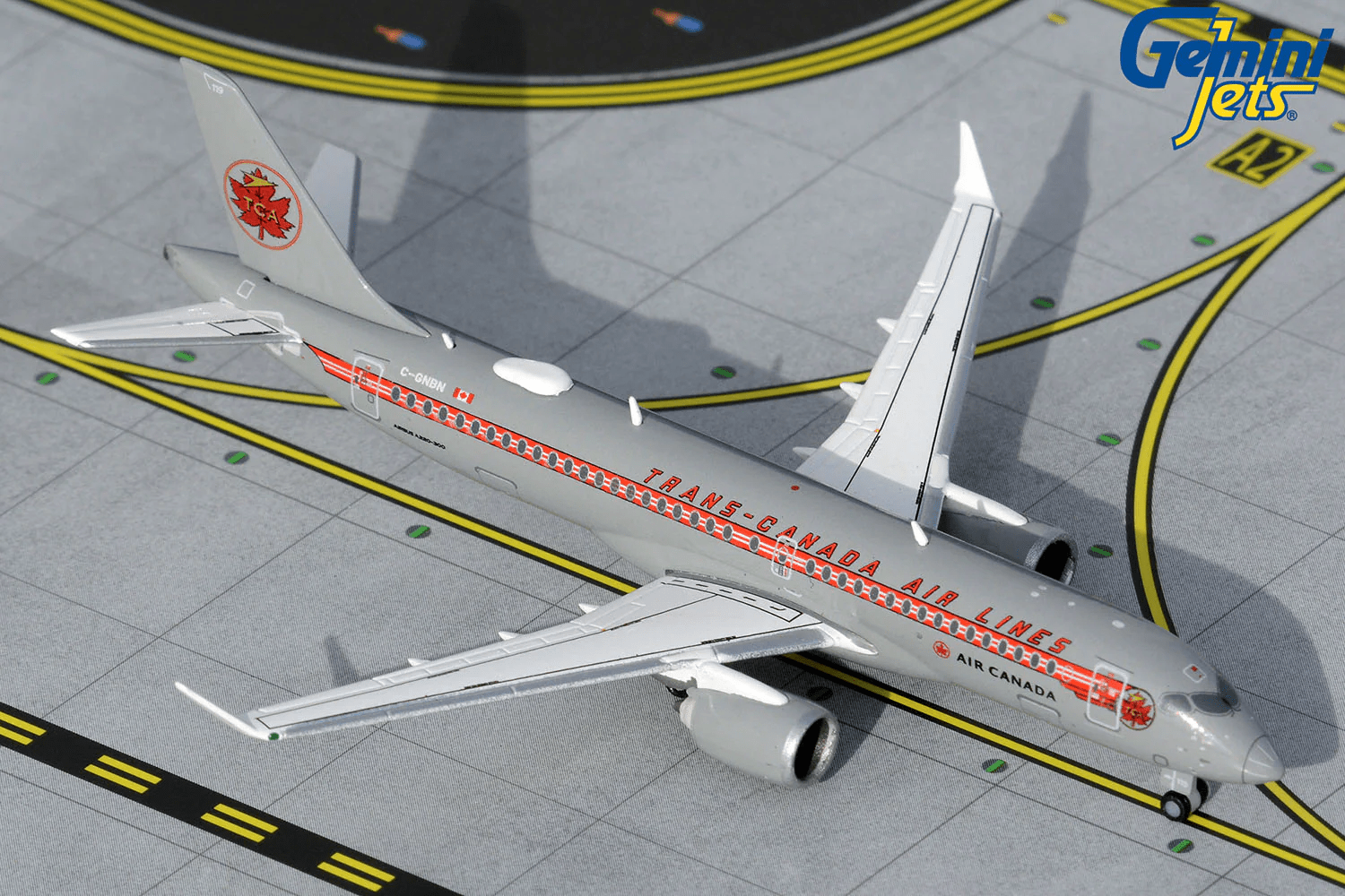 Gemini Jets GJACA2002 1:400 Air Canada A220 - 300 C - GNBN (Trans - Canada retro livery)