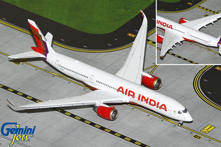 Gemini Jets GJAIC2254F 1:400 Air India Airbus A350 - 900 (Flaps Down)