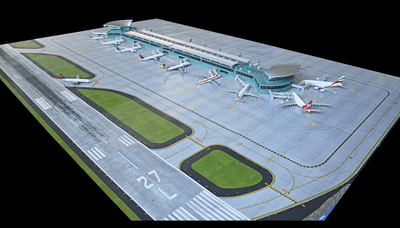 Gemini Jets GJAPS008 1:400 Deluxe Airport Mat