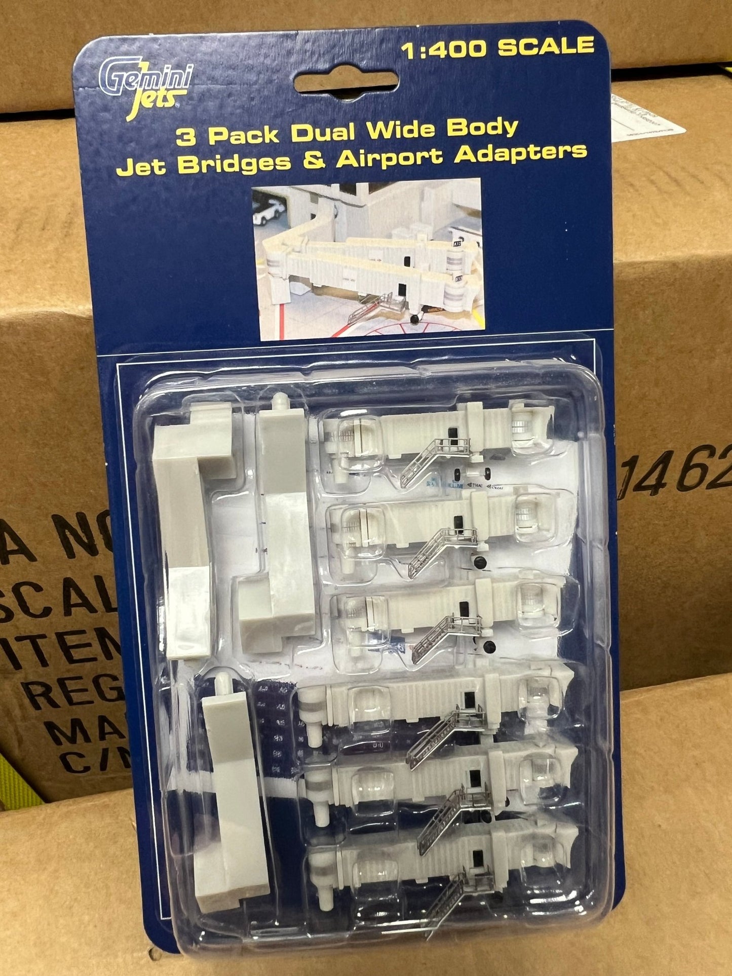 Gemini Jets GJARBDG2 1:400 Airbridge Set 2 (3 Double Widebody)