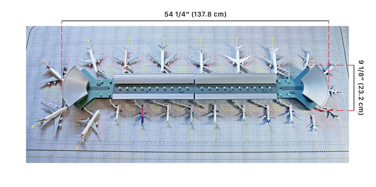 Gemini Jets GJARPTC 1:400 Deluxe Airport Terminal set Double