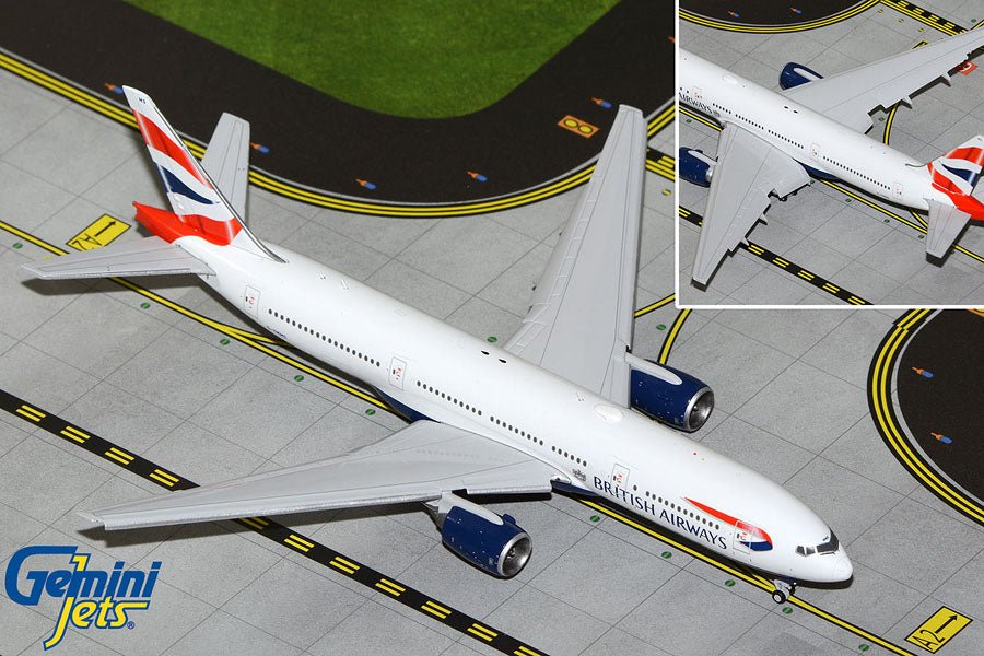 Gemini Jets GJBAW2117F 1:400 British Airways Boeing 777 - 200ER (Flaps Down)
