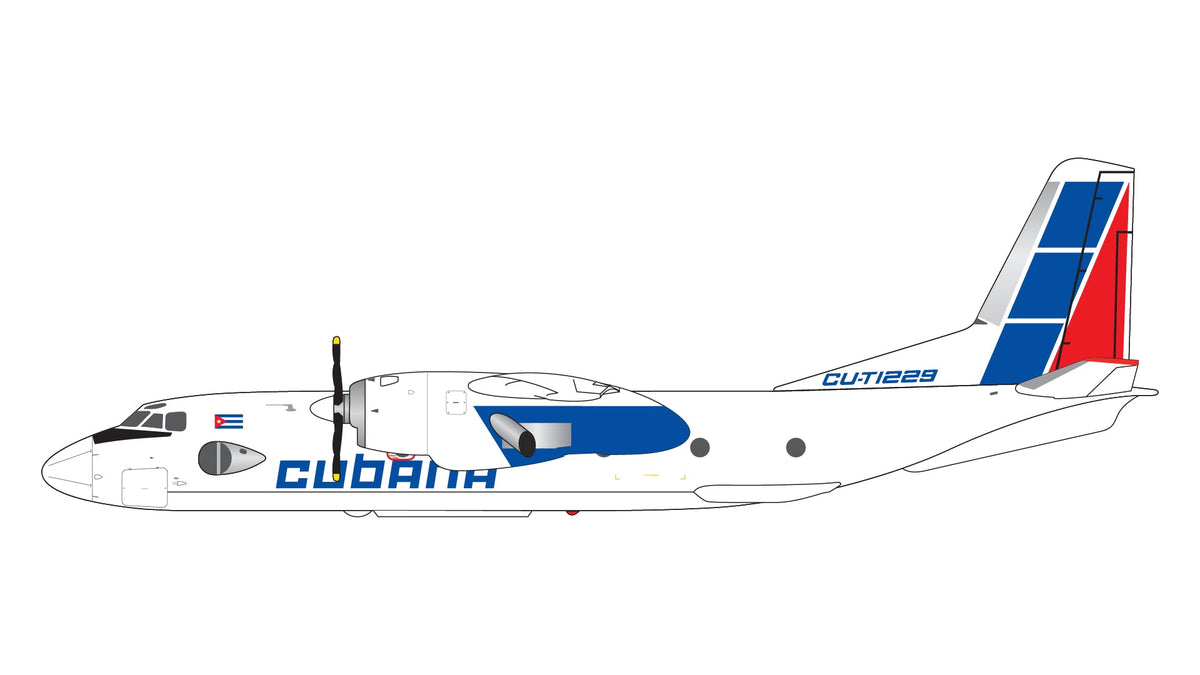 Gemini Jets GJCUB1970 1:400 Cubana de Aviación An - 26 CU - T1229