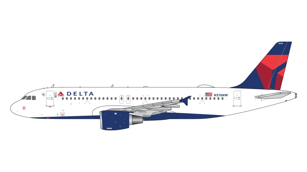 Gemini Jets GJDAL2094 1:400 Delta Air Lines Airbus A320 N376NW