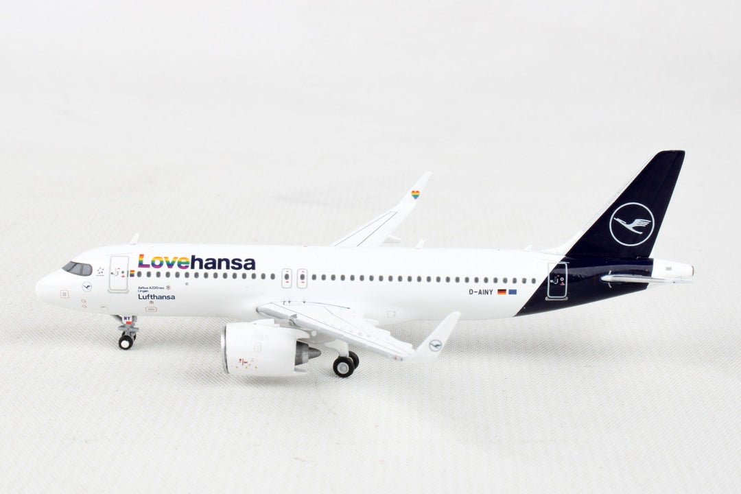 Gemini Jets GJDLH2168 1:400 Lufthansa Airbus A320Neo 'Lovehansa" D - AINY