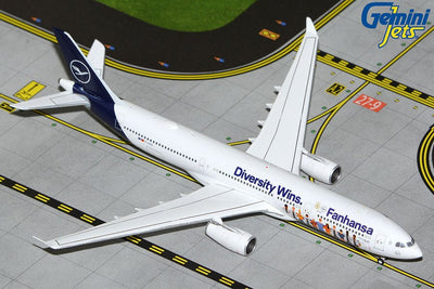 Gemini Jets GJDLH2191 1:400 Lufthansa A330 - 300 "Fanhansa Diversity Wins"