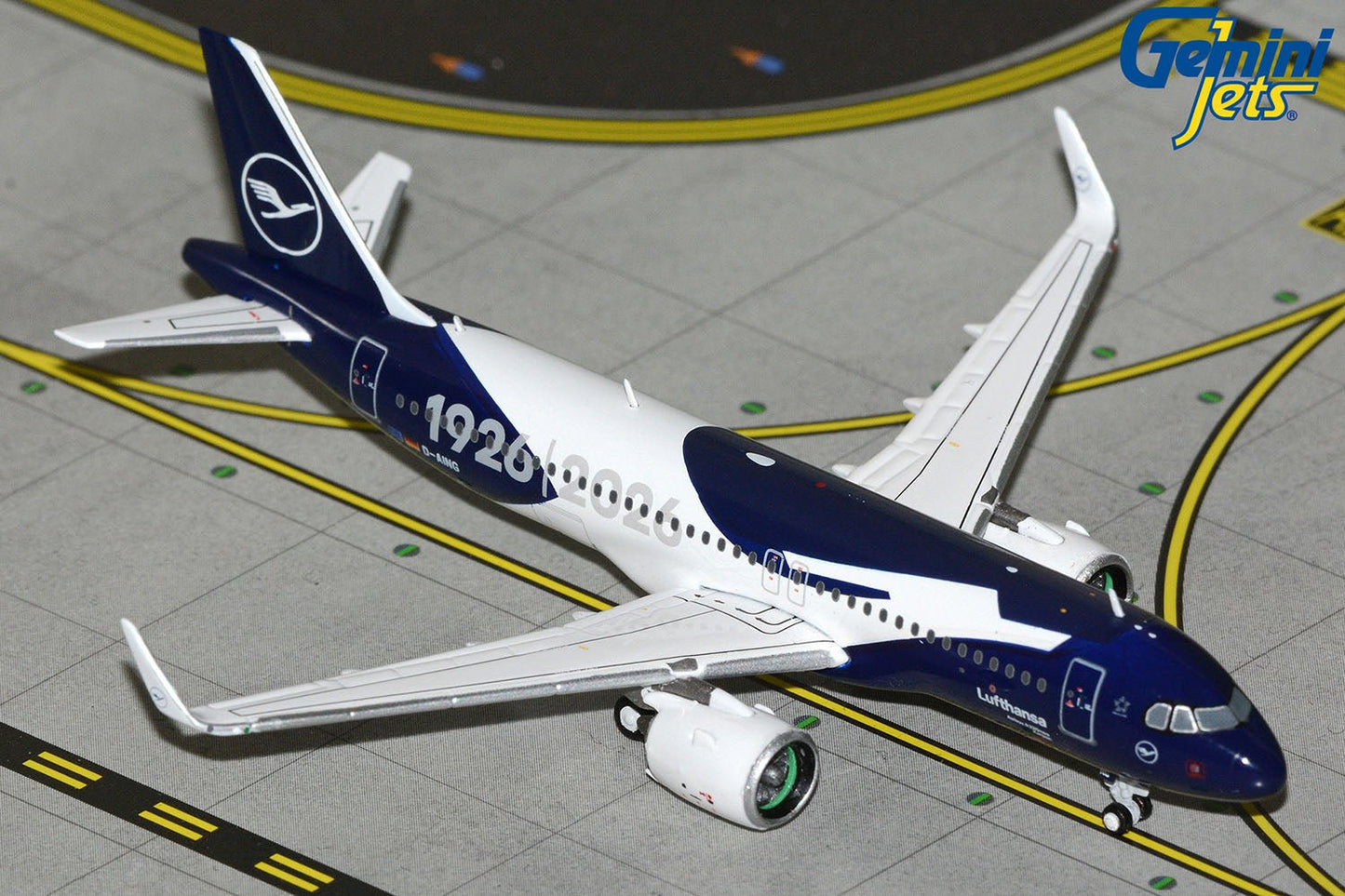 Gemini Jets GJDLH2413 1:400 Lufthansa A320neo "100 Livery"