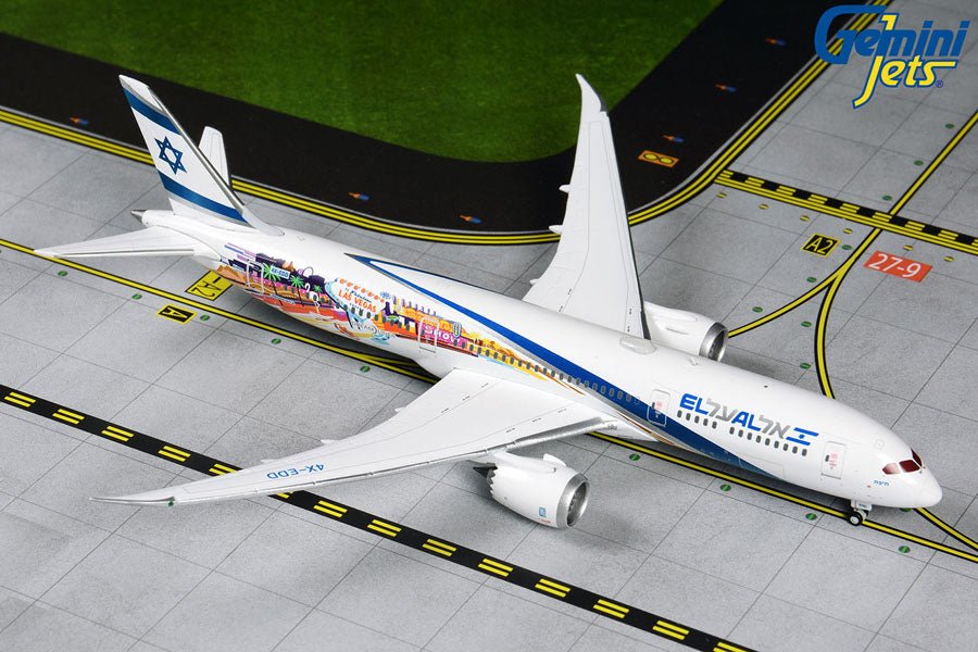 Gemini Jets GJELY1882 1:400 El Al Boeing 787 - 9 4X - EDD "Las Vegas/San Francisco"