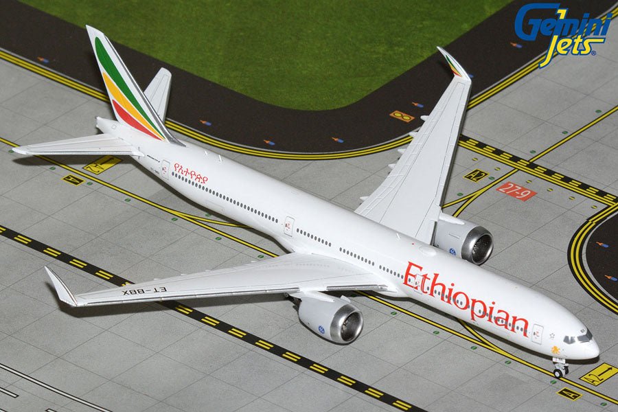Gemini Jets GJETH2280 1:400 Ethiopian Airlines B777 - 9 ET - BBX (folded - wings version)