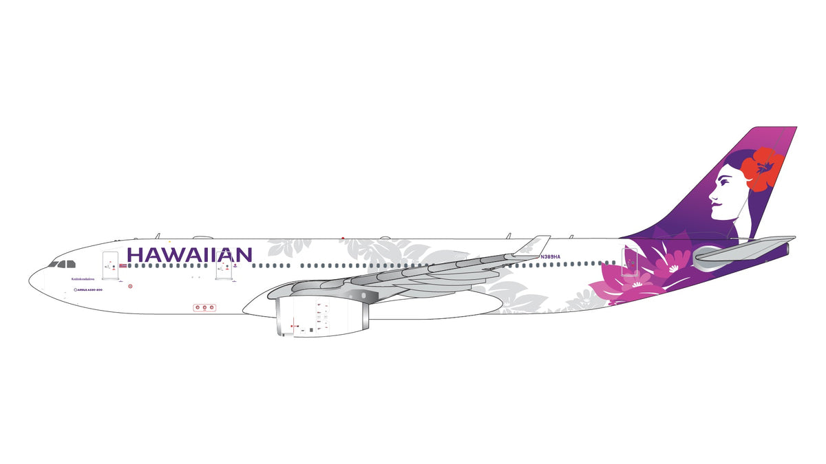 Gemini Jets GJHAL2298 1:400 Hawaiian Airlines A330 - 200 N389HA