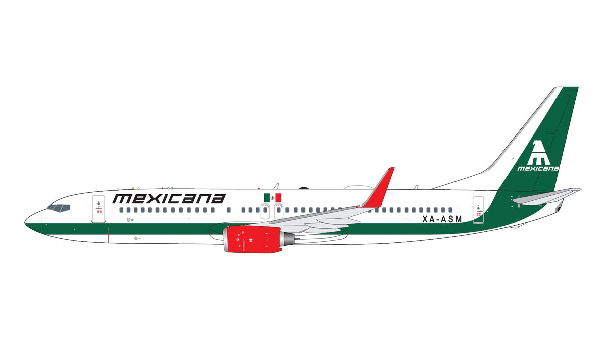 Gemini Jets GJMXA2266 1:400 Mexicana Boeing 737 - 800W XA - ASM