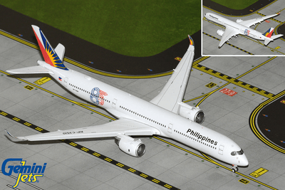 Gemini Jets GJPAL2397F 1:400 Philippine Airlines A350 - 1000 RP - C3510 "85 Years" (flaps down)