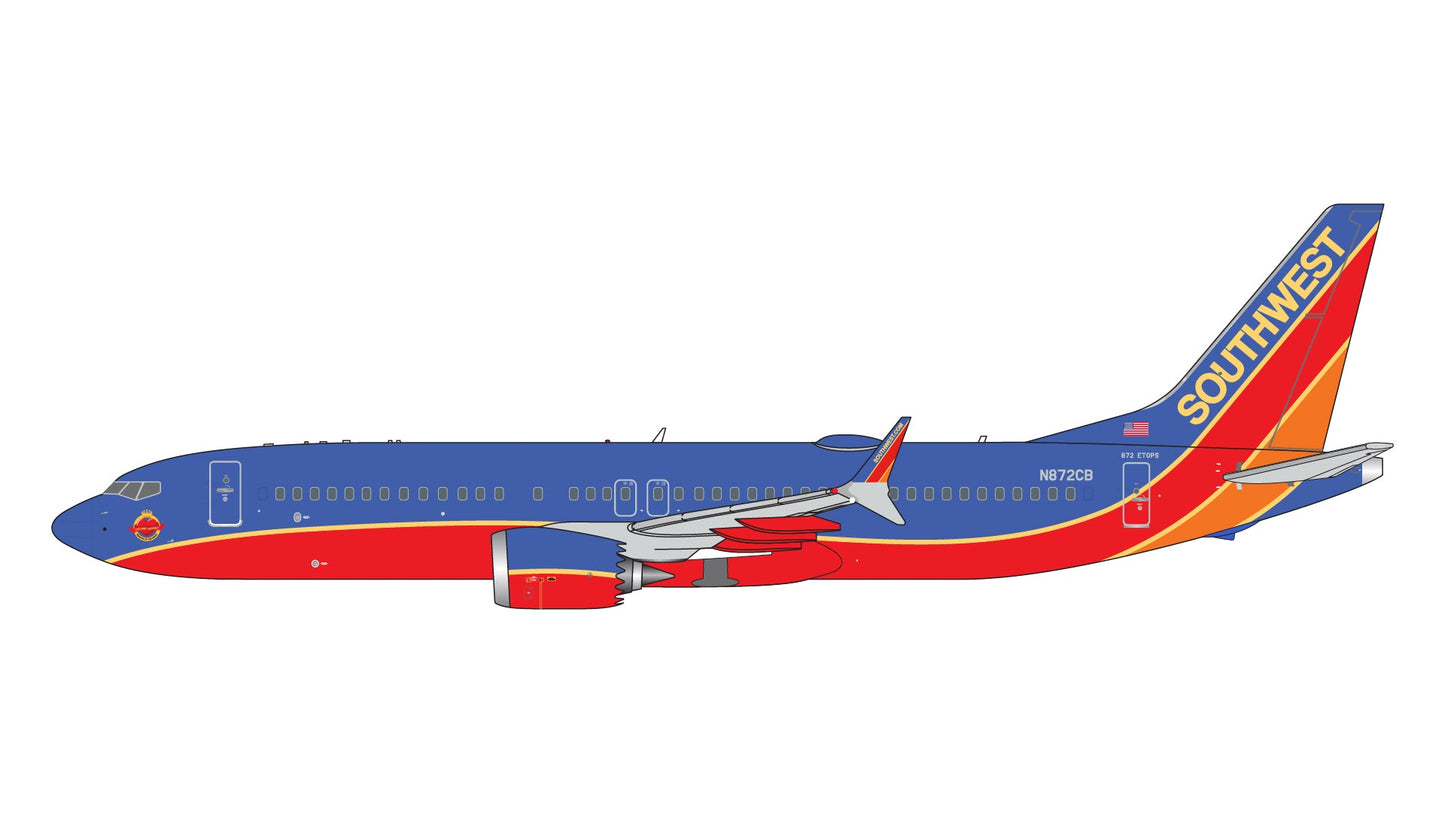 Gemini Jets GJSWA2187 1:400 Southwest Boeing 737 Max 8 "Canyon Blue Livery"