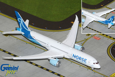 Gemini Jets GJUBT2373F 1:400 Norse Atlantic Airways UK B787 - 9 G - CKWS (flaps down)