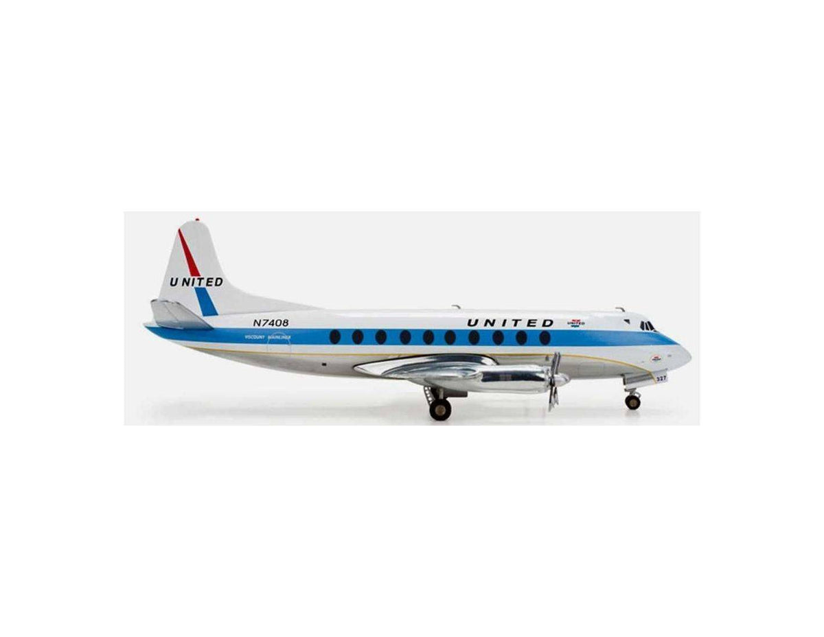 Herpa 553681 1:200 Vickers Viscount 700 United N7408