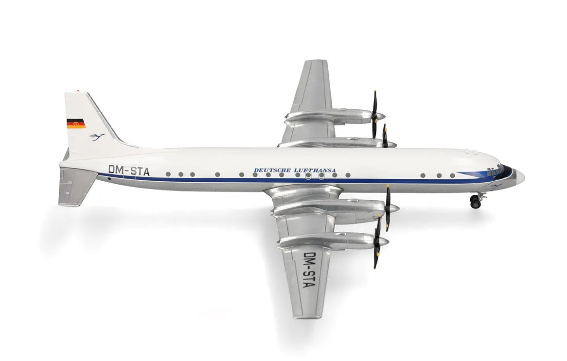 Herpa Wings 573689 1:200 Lufthansa Ilyushin IL-18 DM-STA