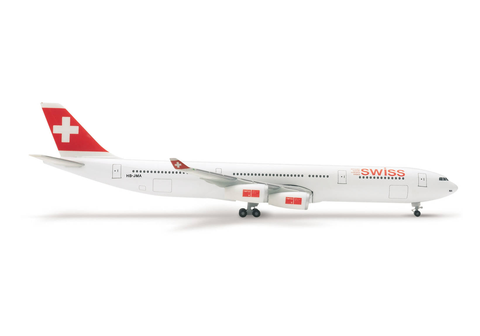 Herpa Wings 507493 1:500 Swiss Airbus A330 - 300 "HB - JMF" Taufnahme "Fürstentum Lichtenstein"