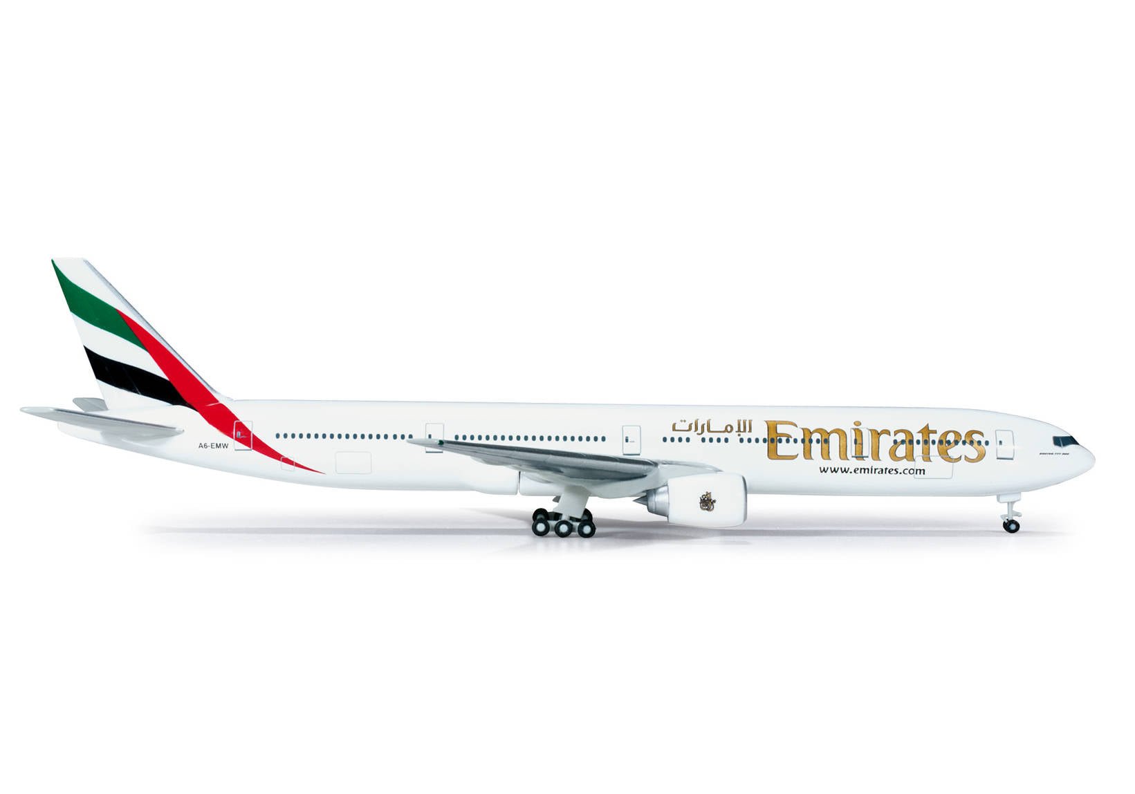 Herpa Wings 514149 1:500 Emirates Boeing 777-300ER A6-EMW – MTS ...
